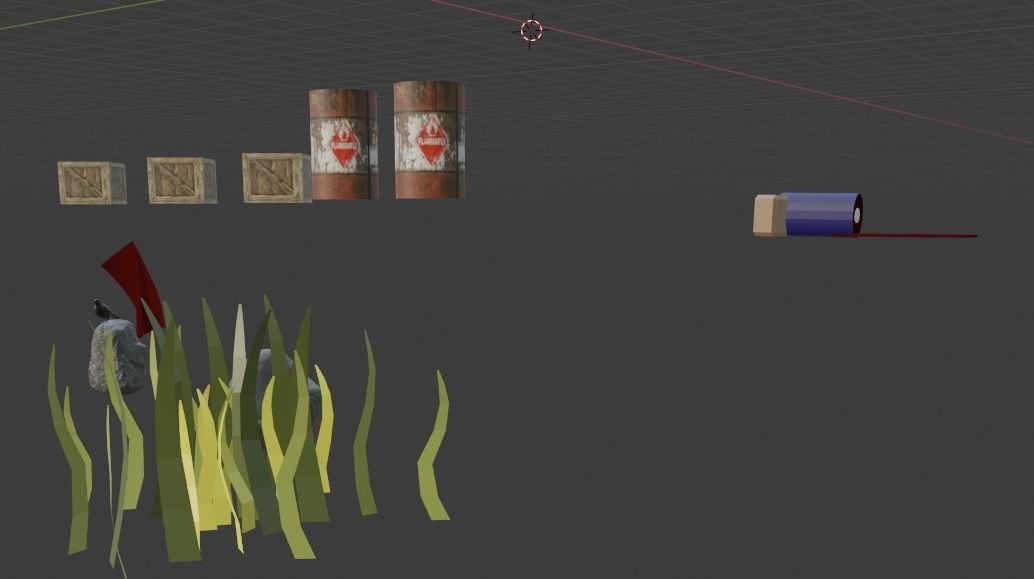 13th Friday Low Poly Asset Pack Free 3D model_5