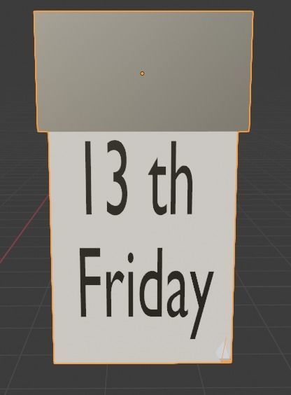 13th Friday Low Poly Asset Pack Free 3D model_2