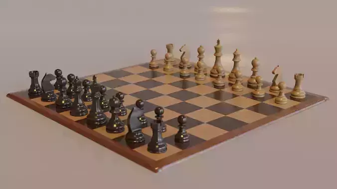Chess Game Board and Pieces