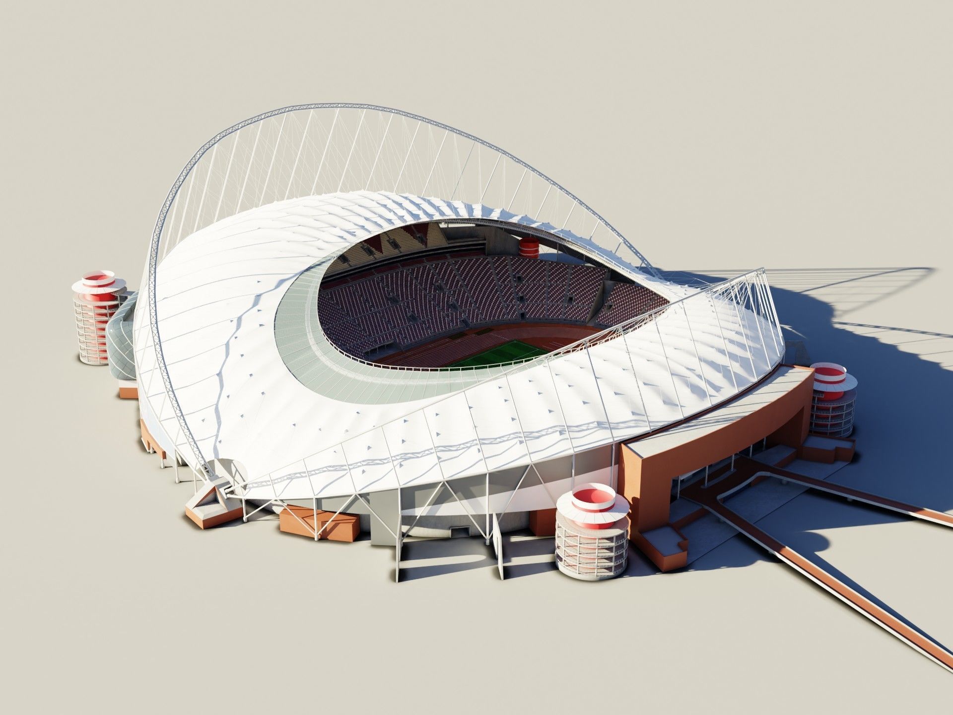  Khalifa International Stadium fifa world cup 2022 qatar 3D model_8