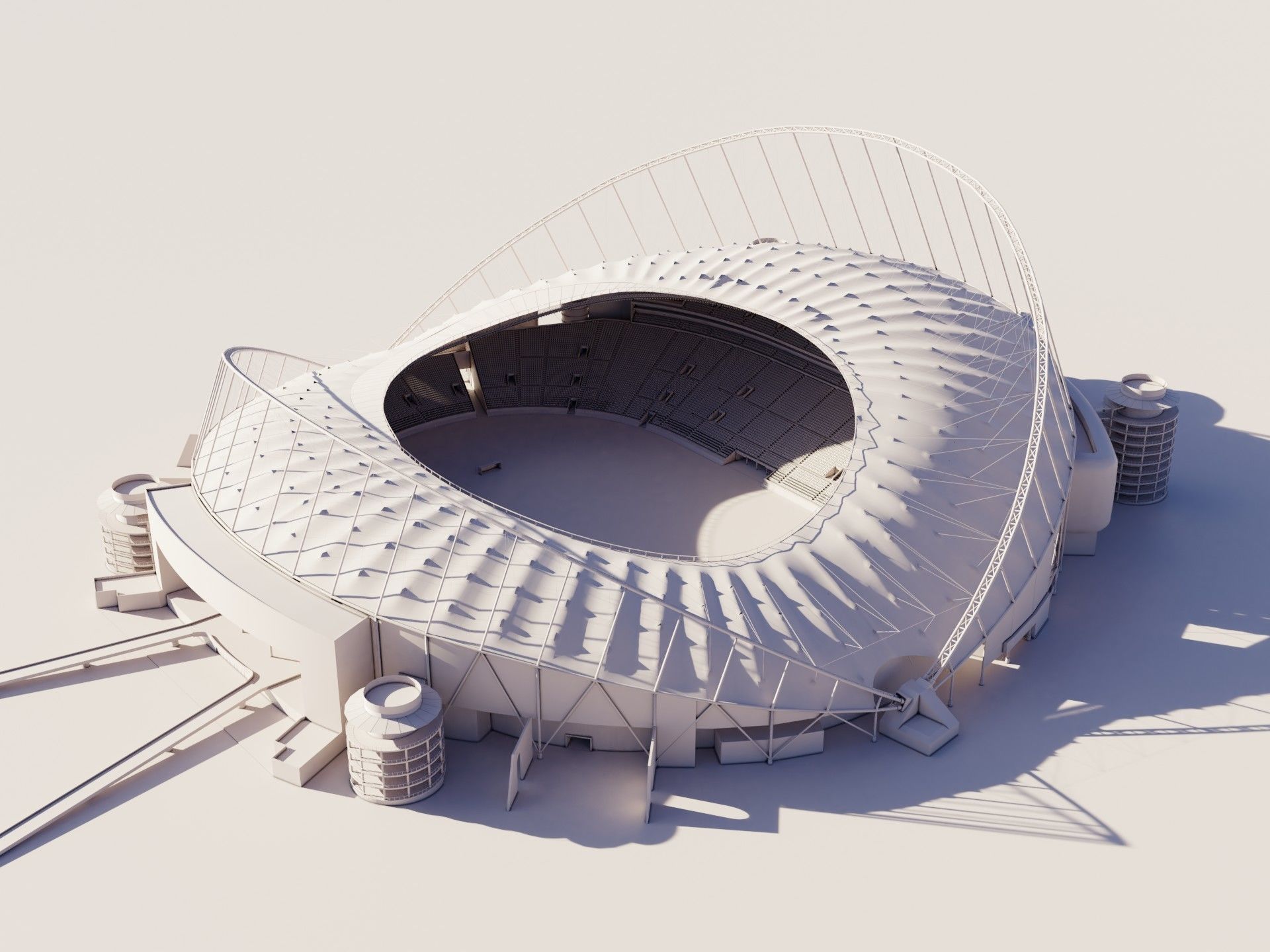  Khalifa International Stadium fifa world cup 2022 qatar 3D model_6