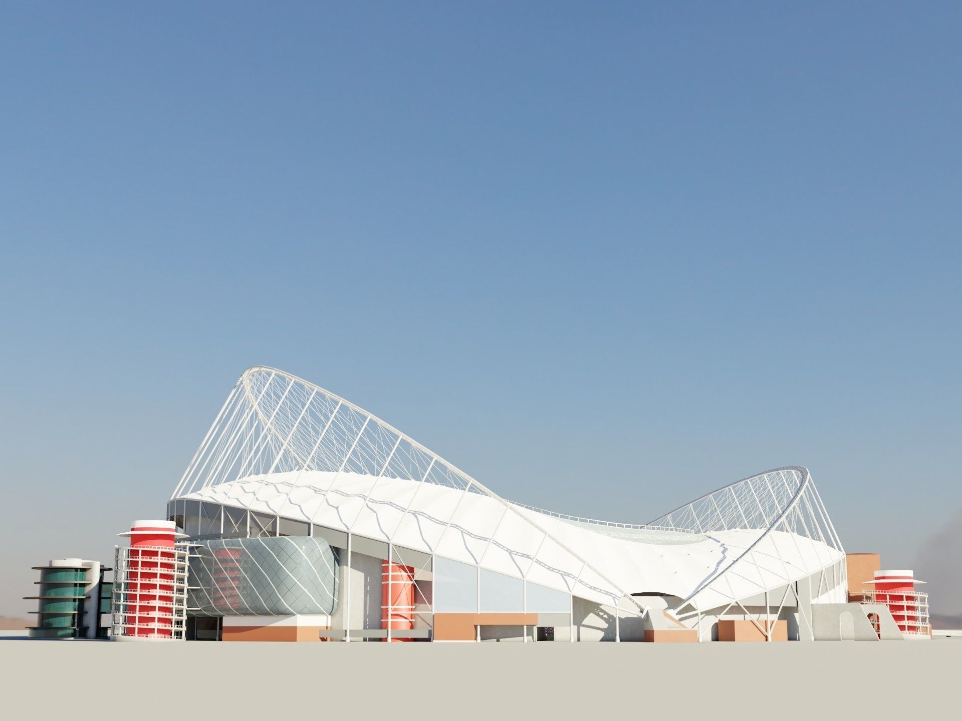  Khalifa International Stadium fifa world cup 2022 qatar 3D model_13