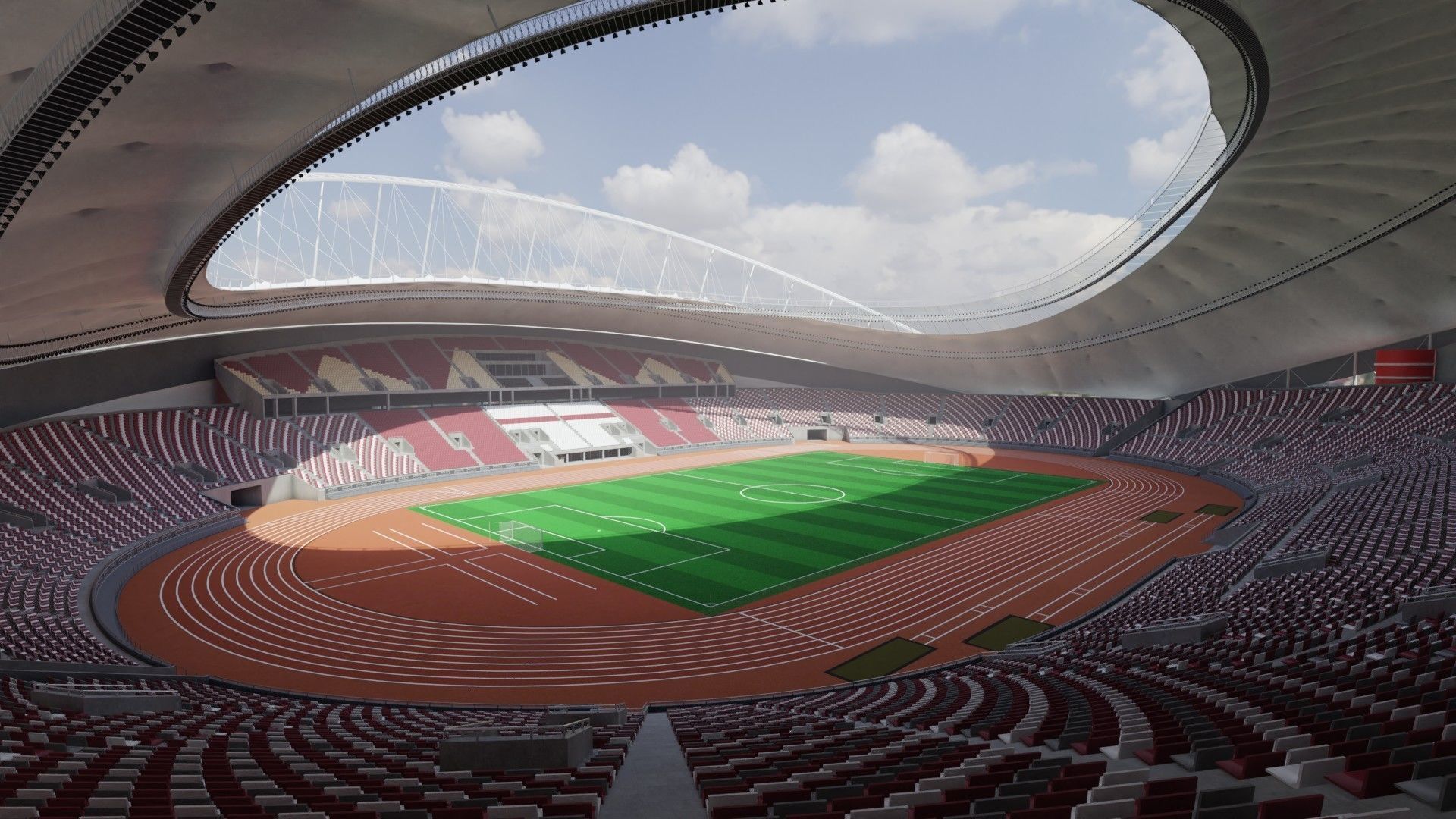  Khalifa International Stadium fifa world cup 2022 qatar 3D model_1