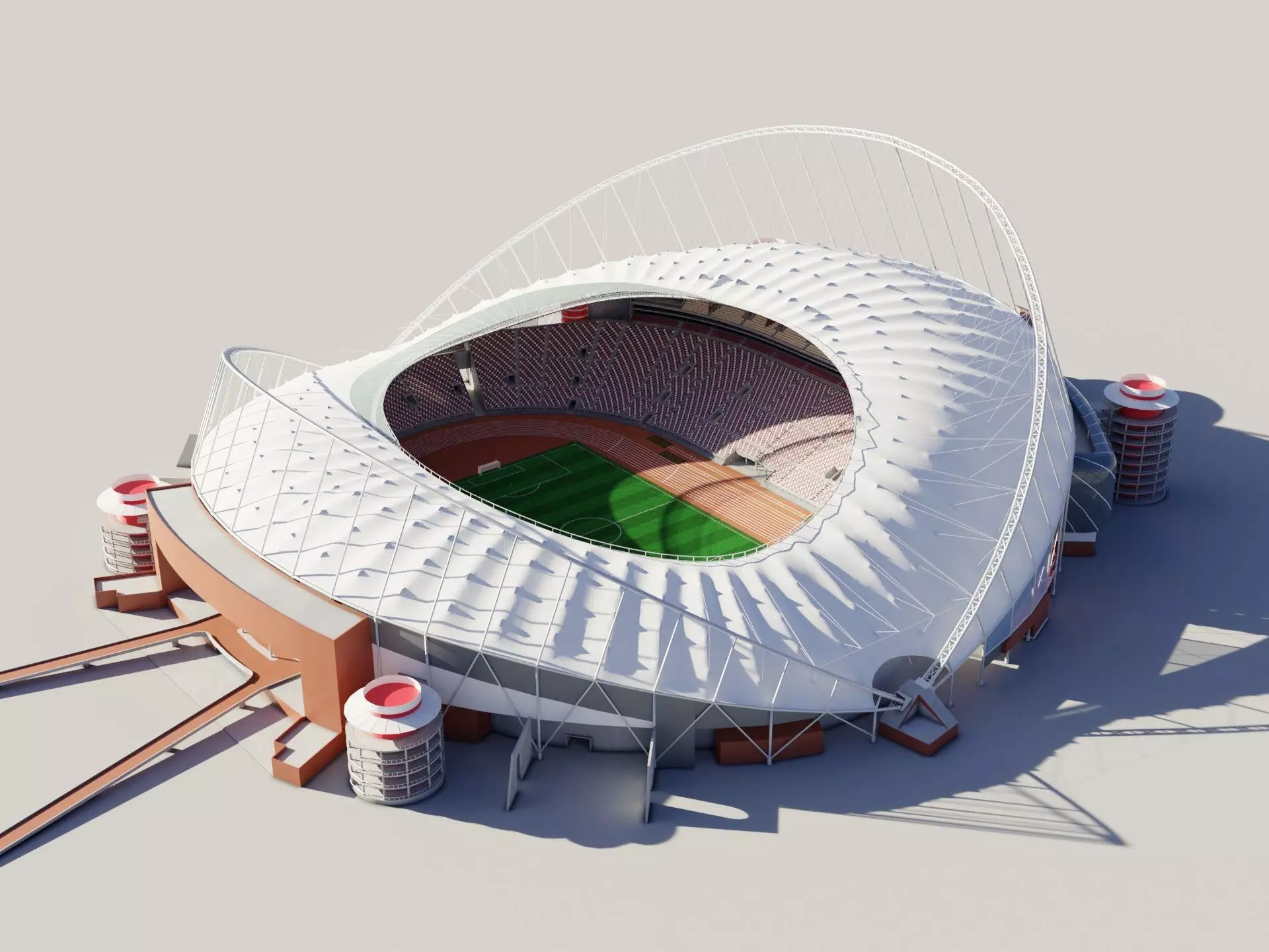  Khalifa International Stadium fifa world cup 2022 qatar 3D model_0