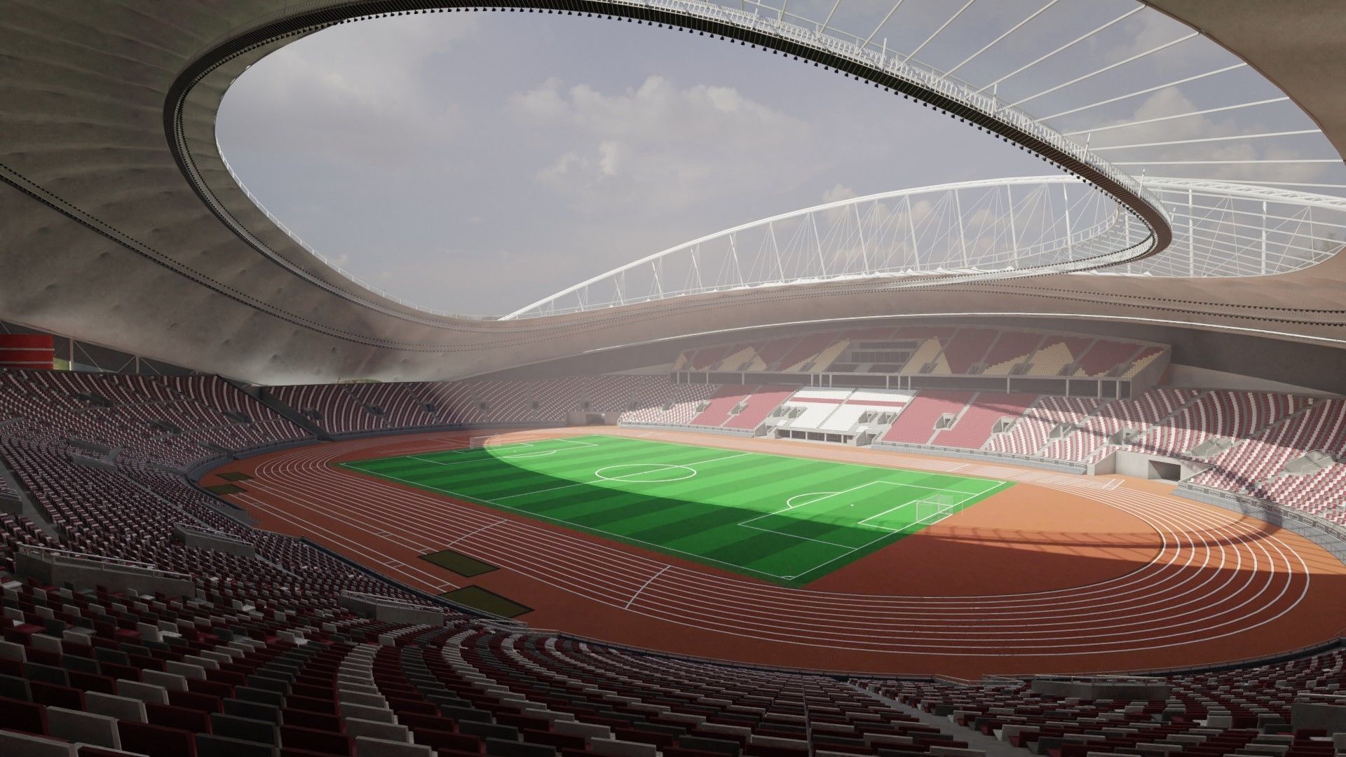  Khalifa International Stadium fifa world cup 2022 qatar 3D model_2