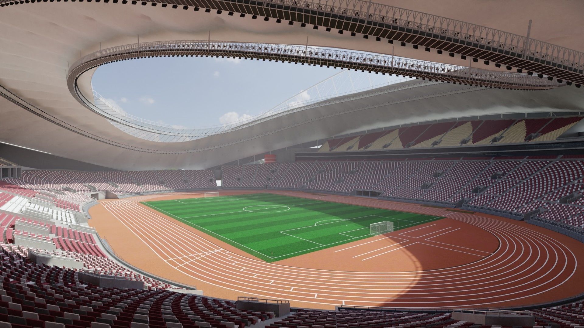  Khalifa International Stadium fifa world cup 2022 qatar 3D model_3