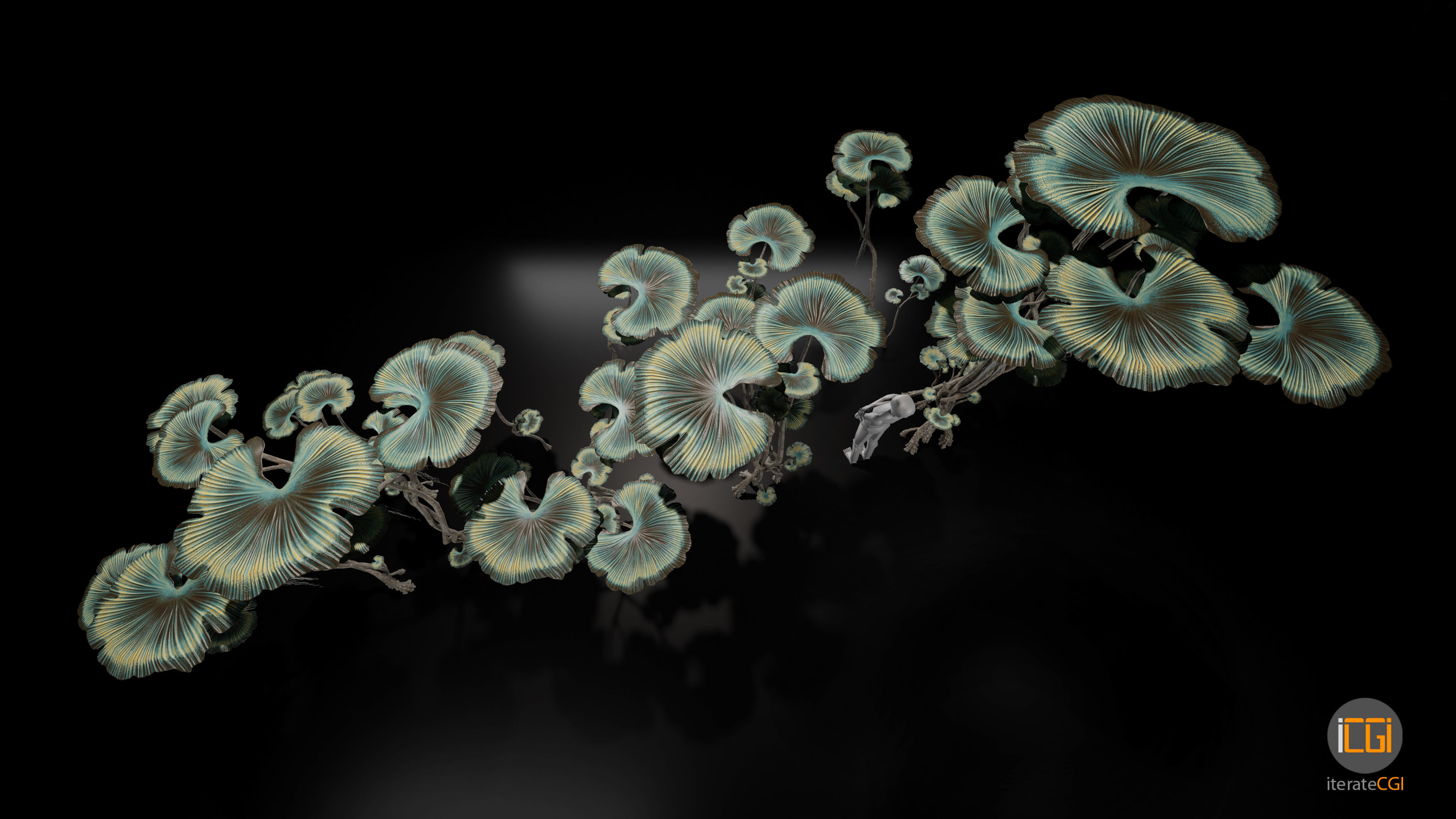 Alien Swamp Plant Type1 Low-poly 3D model_18