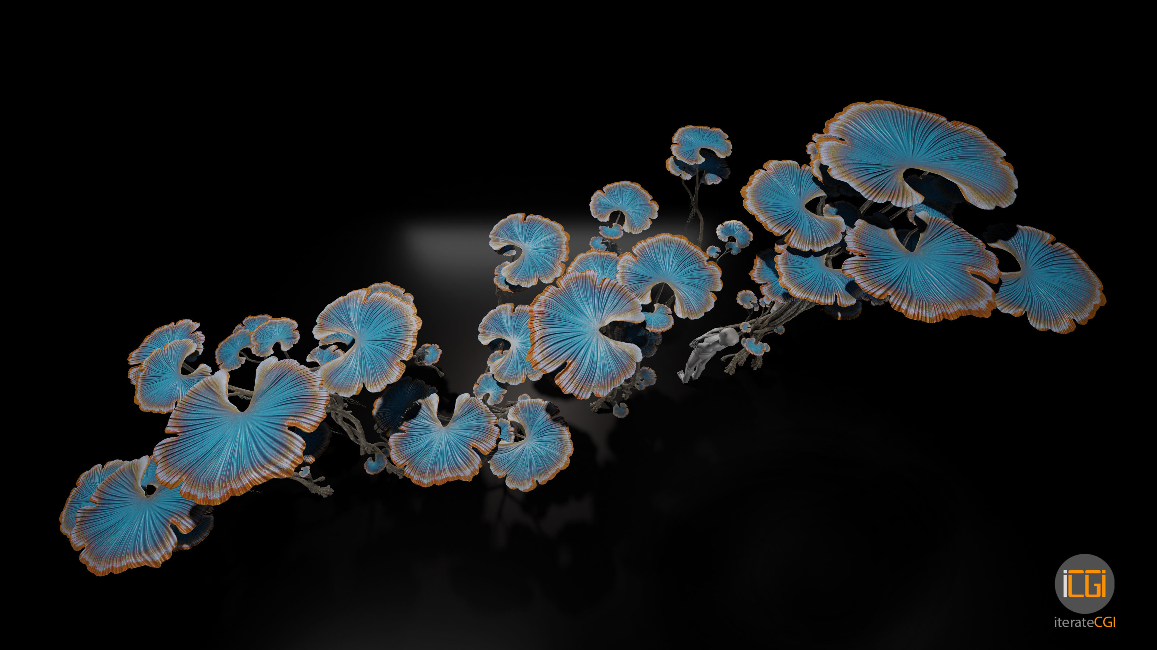 Alien Swamp Plant Type1 Low-poly 3D model_8