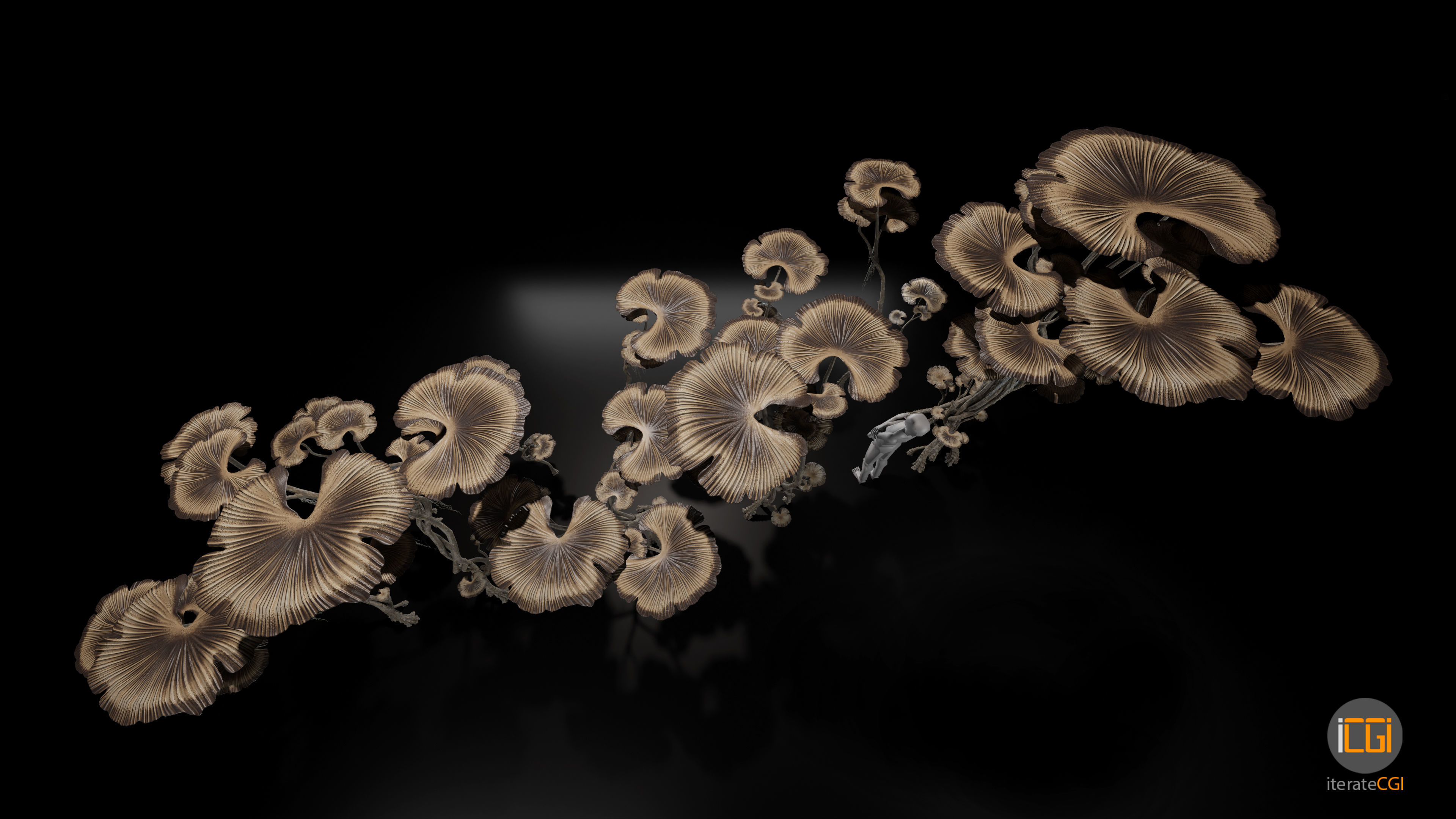 Alien Swamp Plant Type1 Low-poly 3D model_10