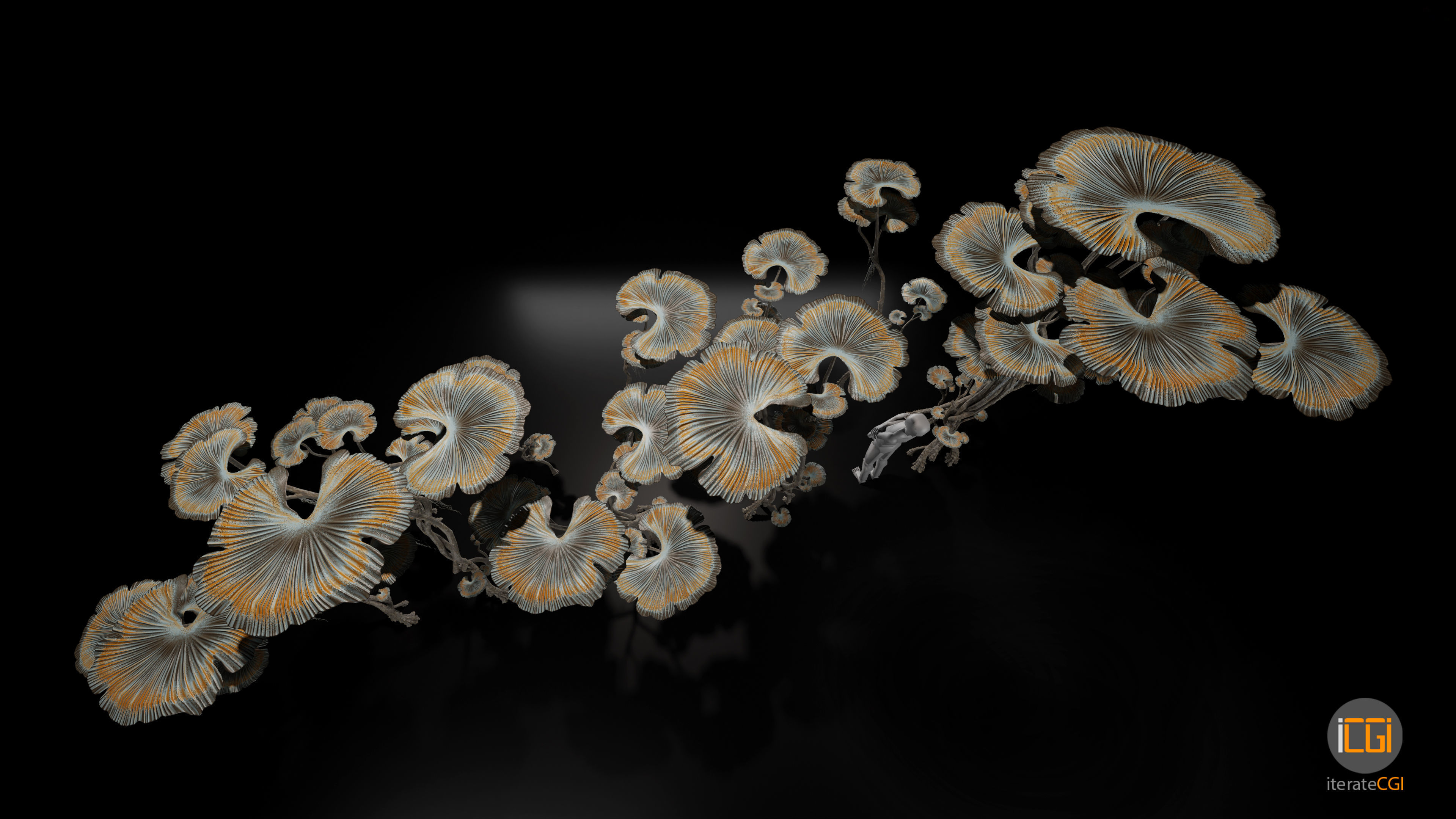 Alien Swamp Plant Type1 Low-poly 3D model_11