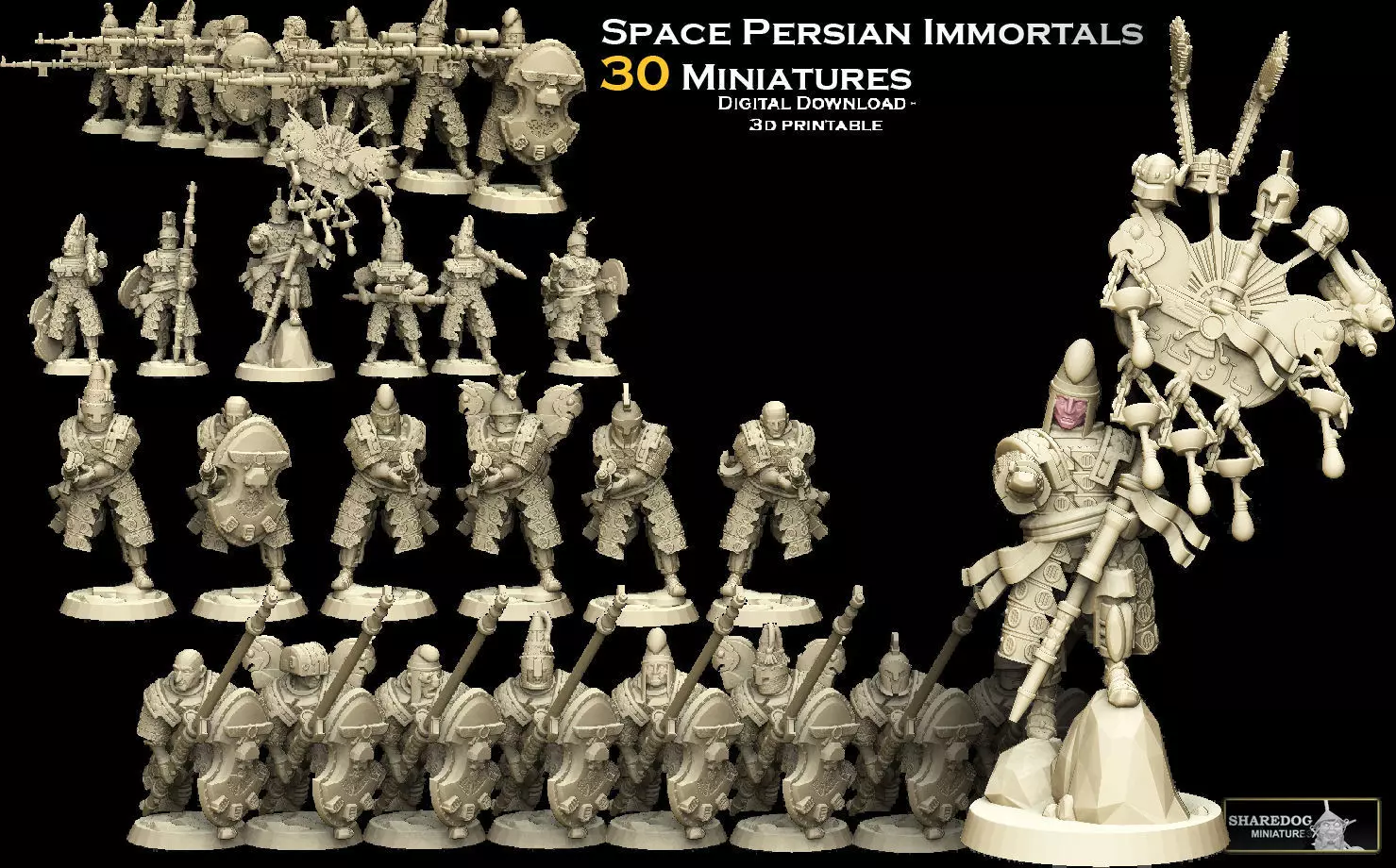 Space Persian Immortals Megapack 3D print model_0