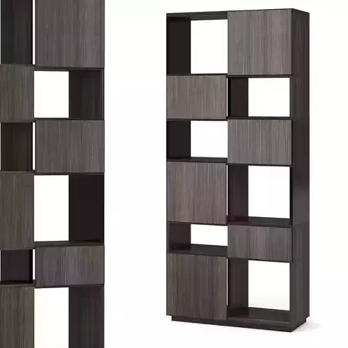 Ogma 1 modern bookcase with squares