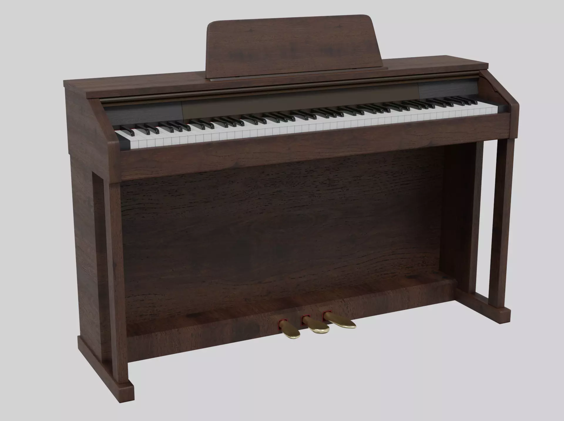 Modern Slim Piano - Clavinova Style Free 3D model