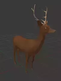 Low-Poly Deer Animal