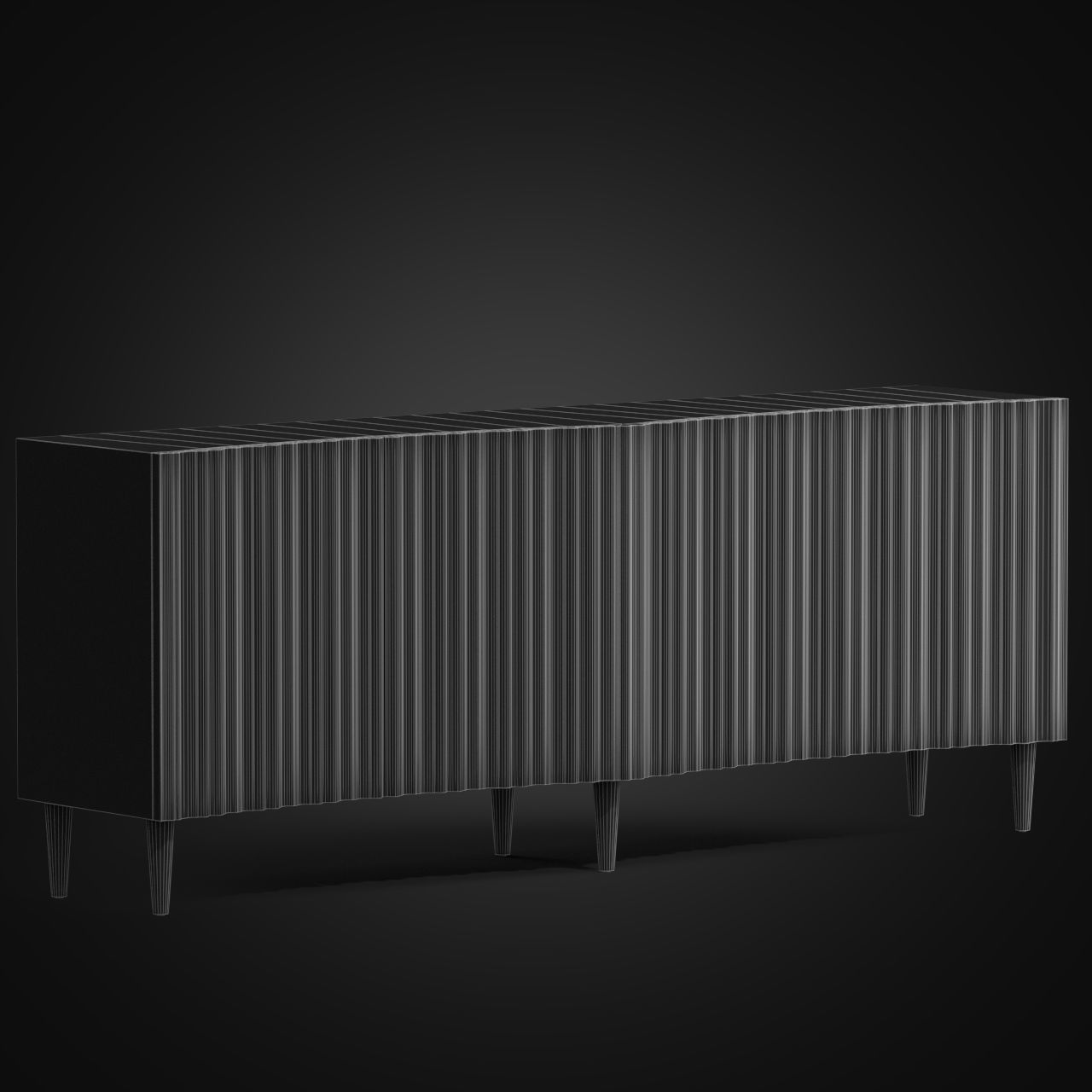 Melange Apollo Credenza 3D model_4