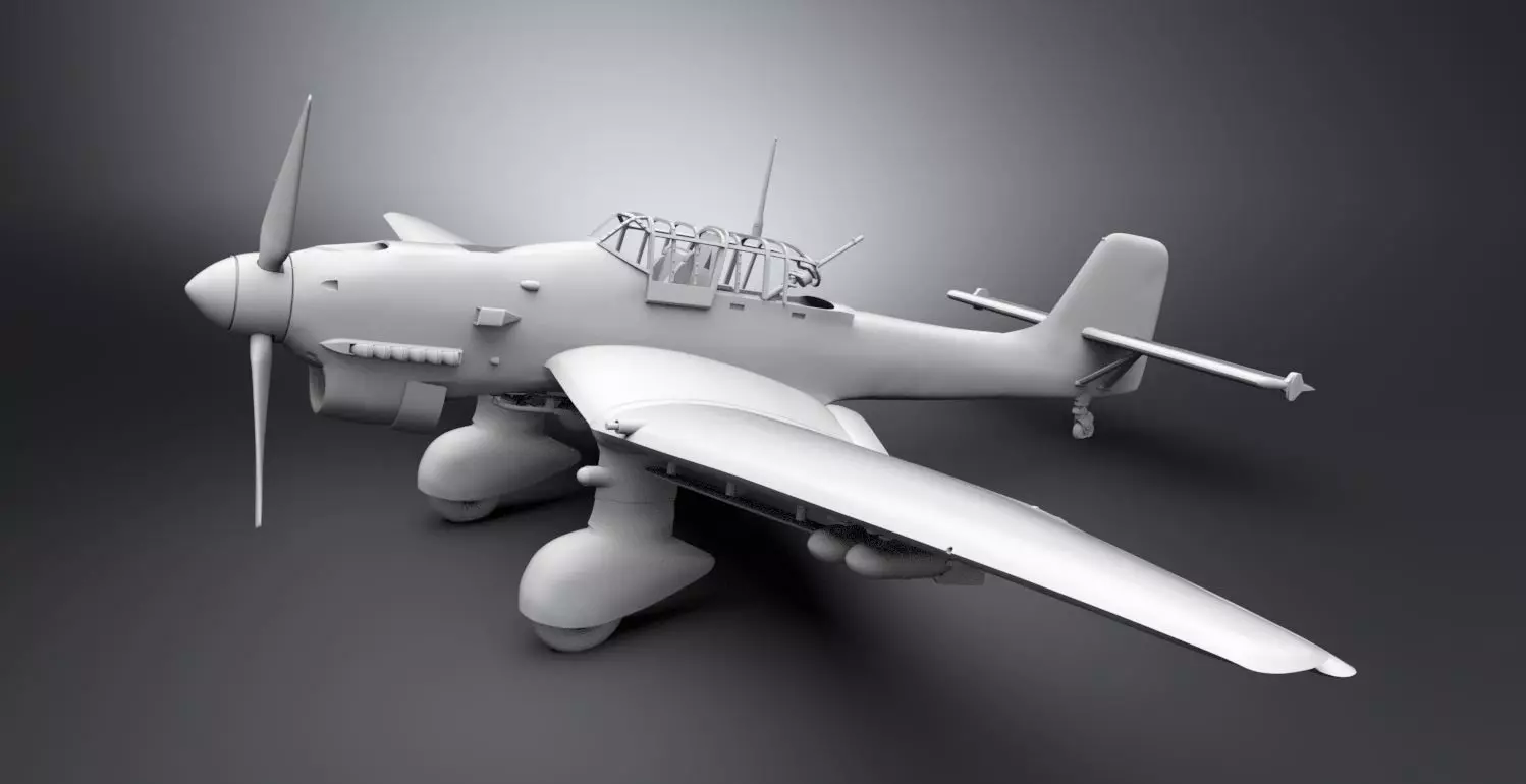 Junkers Ju 87 Stuka Scale model 3D print model