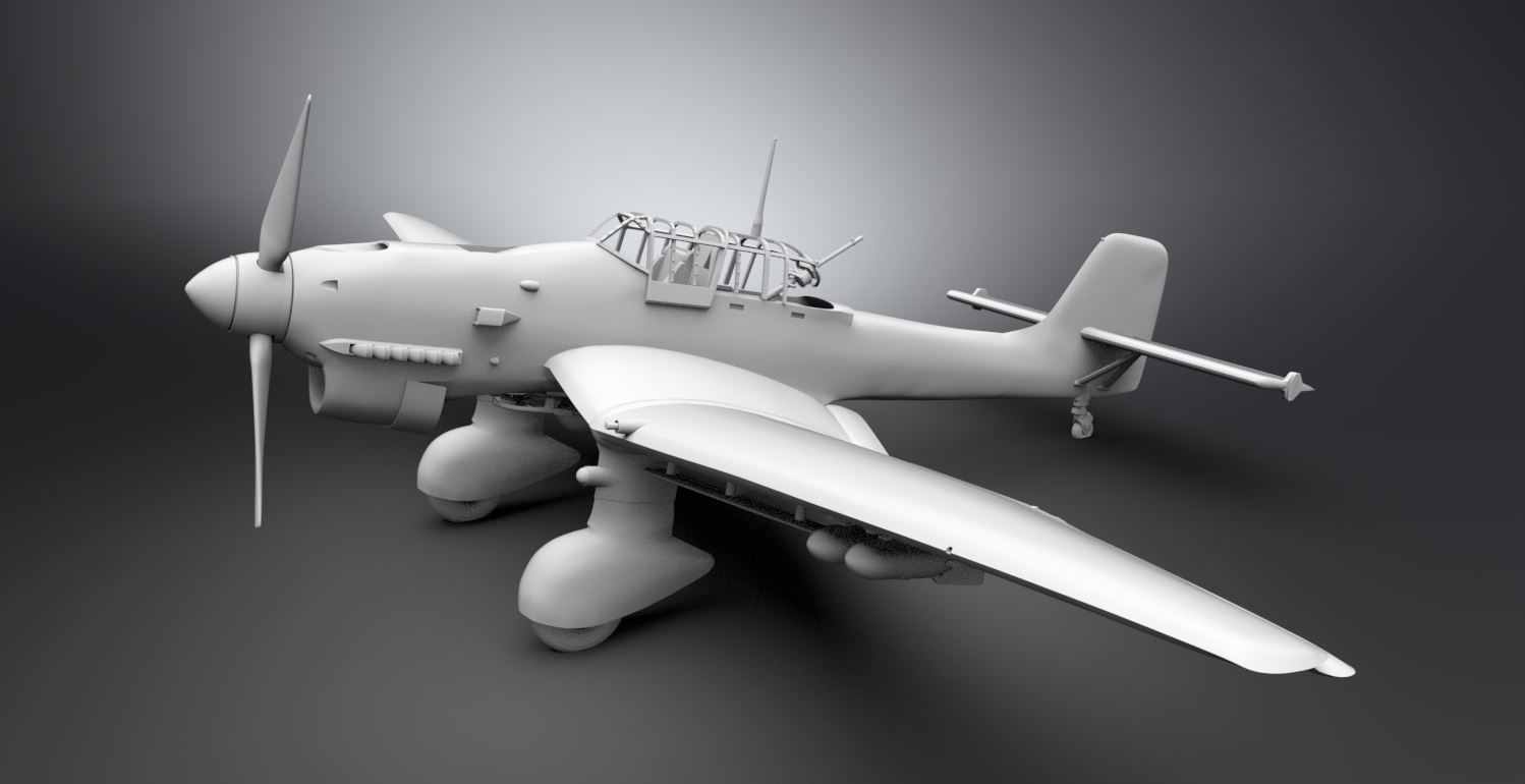 Junkers Ju 87 Stuka Scale model 3D model 3D printable | CGTrader