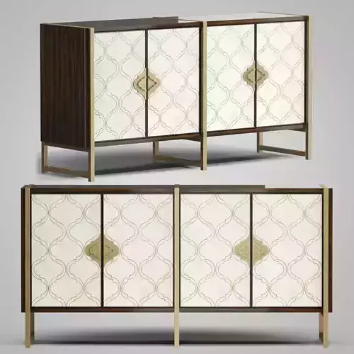 Melange Classic Credenza 3D model