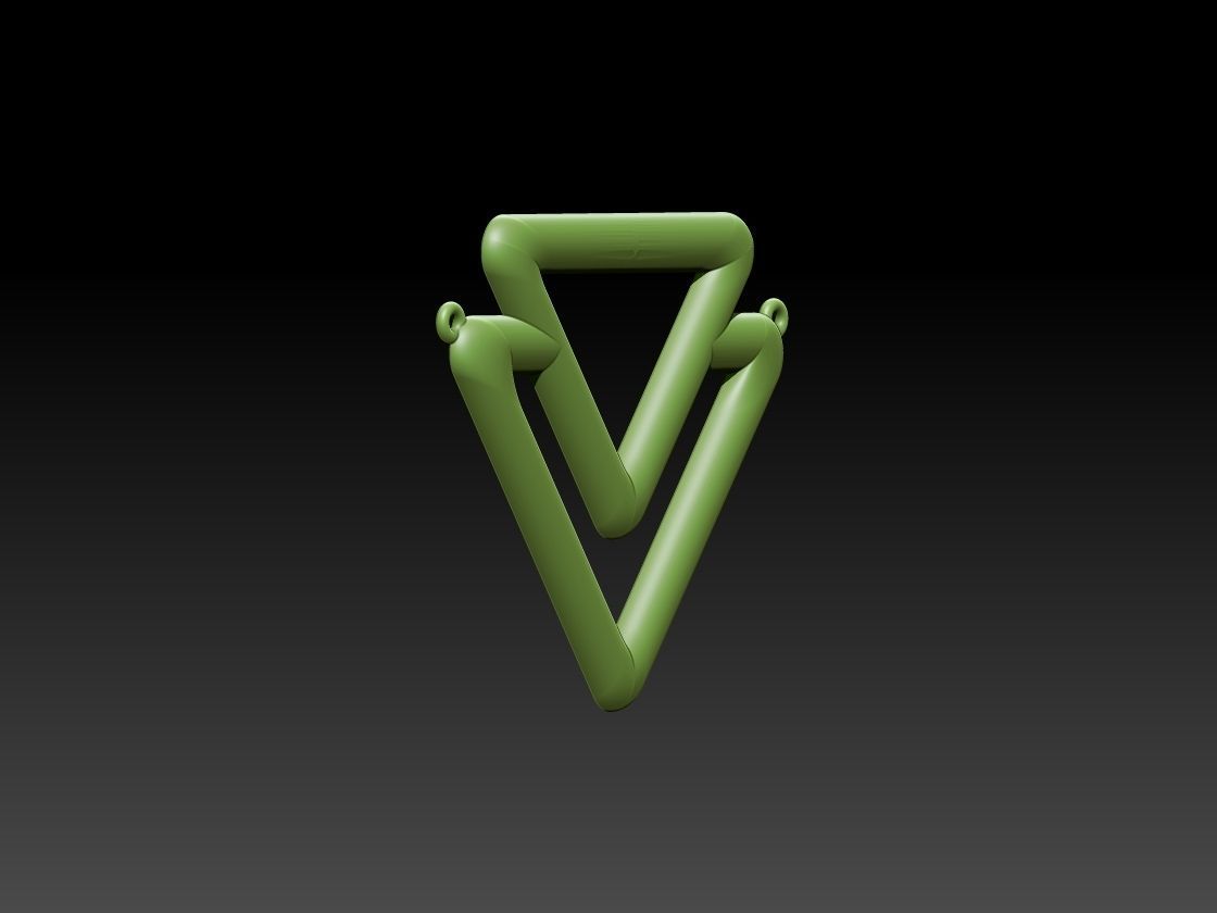 Girly pendant 3D print model_1