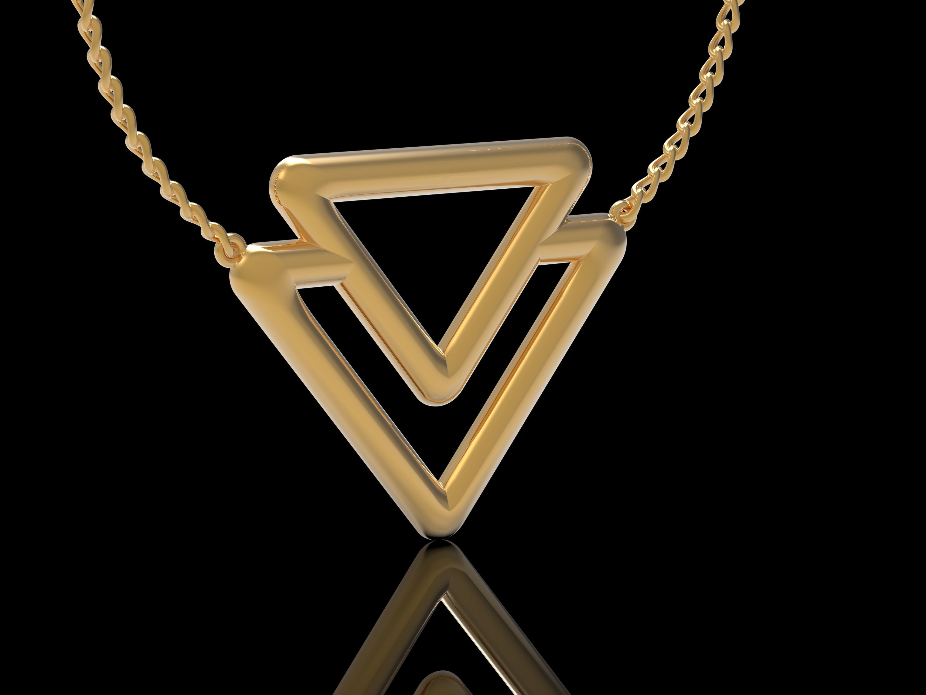 Girly pendant 3D print model_2