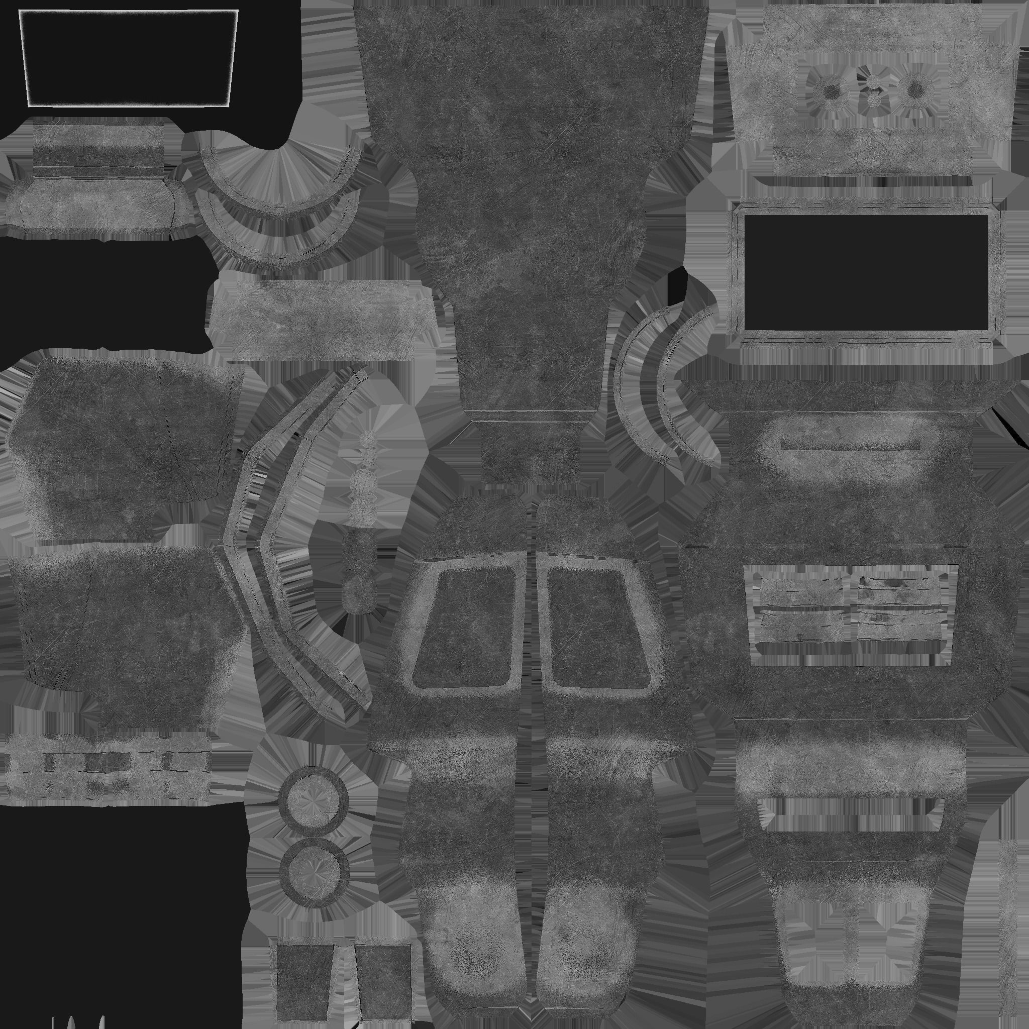 SciFi Backpack 01 Military - Character Fashion Design Low-poly 3D model_19