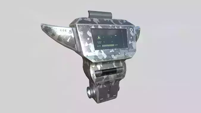 SciFi Backpack 01 Military - Character Fashion Design Low-poly 3D model