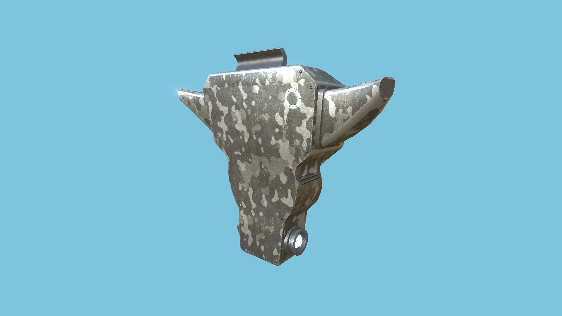 SciFi Backpack 01 Military - Character Fashion Design Low-poly 3D model_4