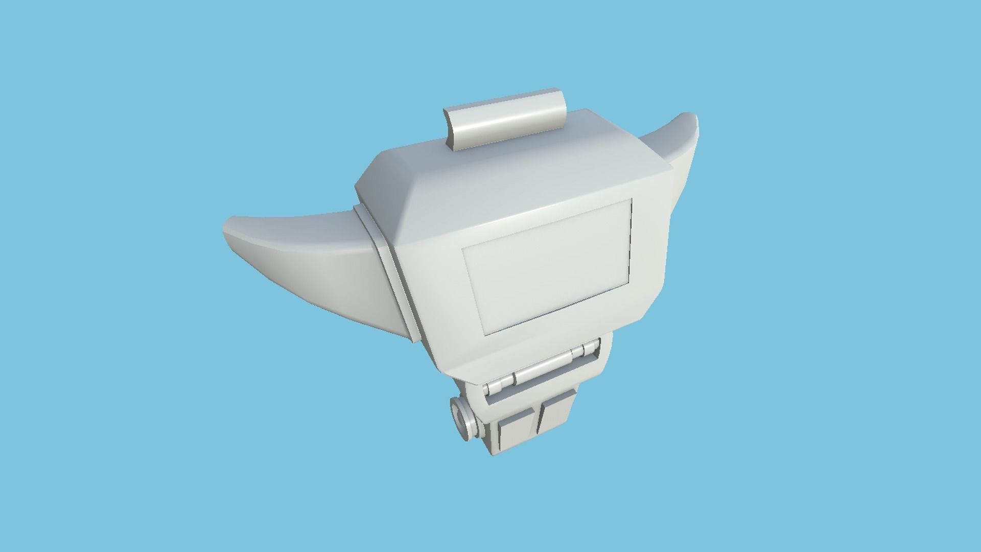 SciFi Backpack 03 Medic - Character Fashion Design Low-poly 3D model_9