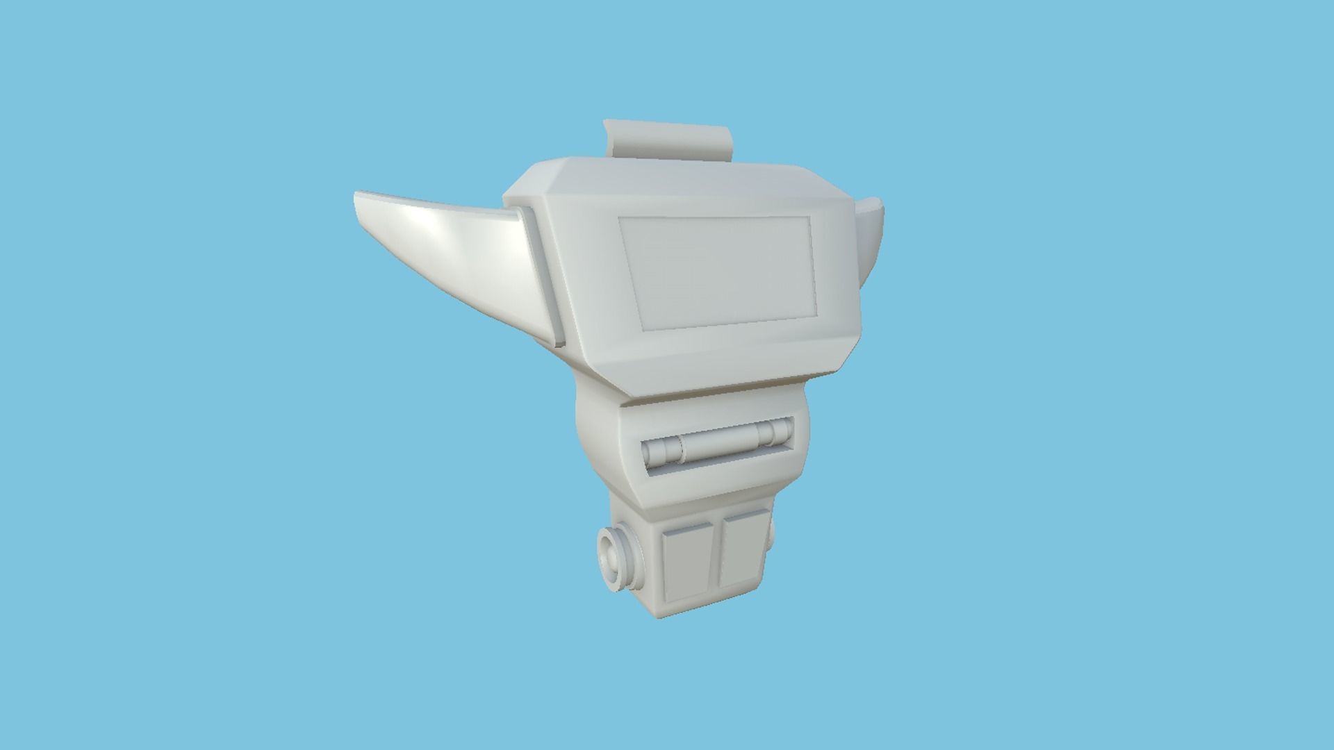 SciFi Backpack 03 Medic - Character Fashion Design Low-poly 3D model_7