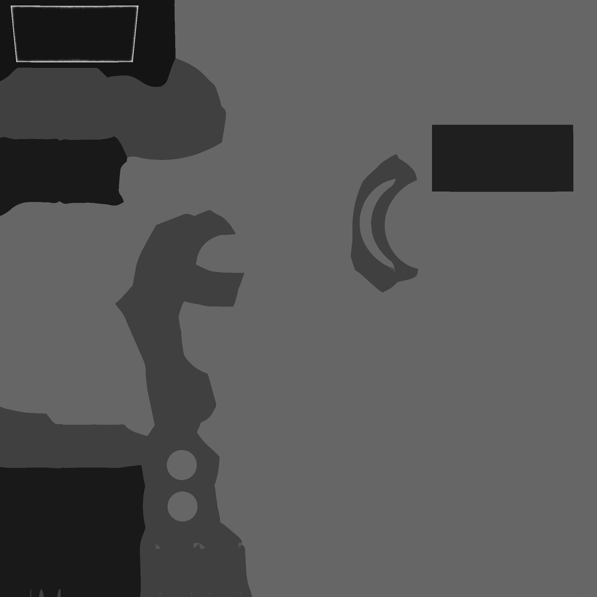 SciFi Backpack 04 Black - Character Fashion Design Low-poly 3D model_21