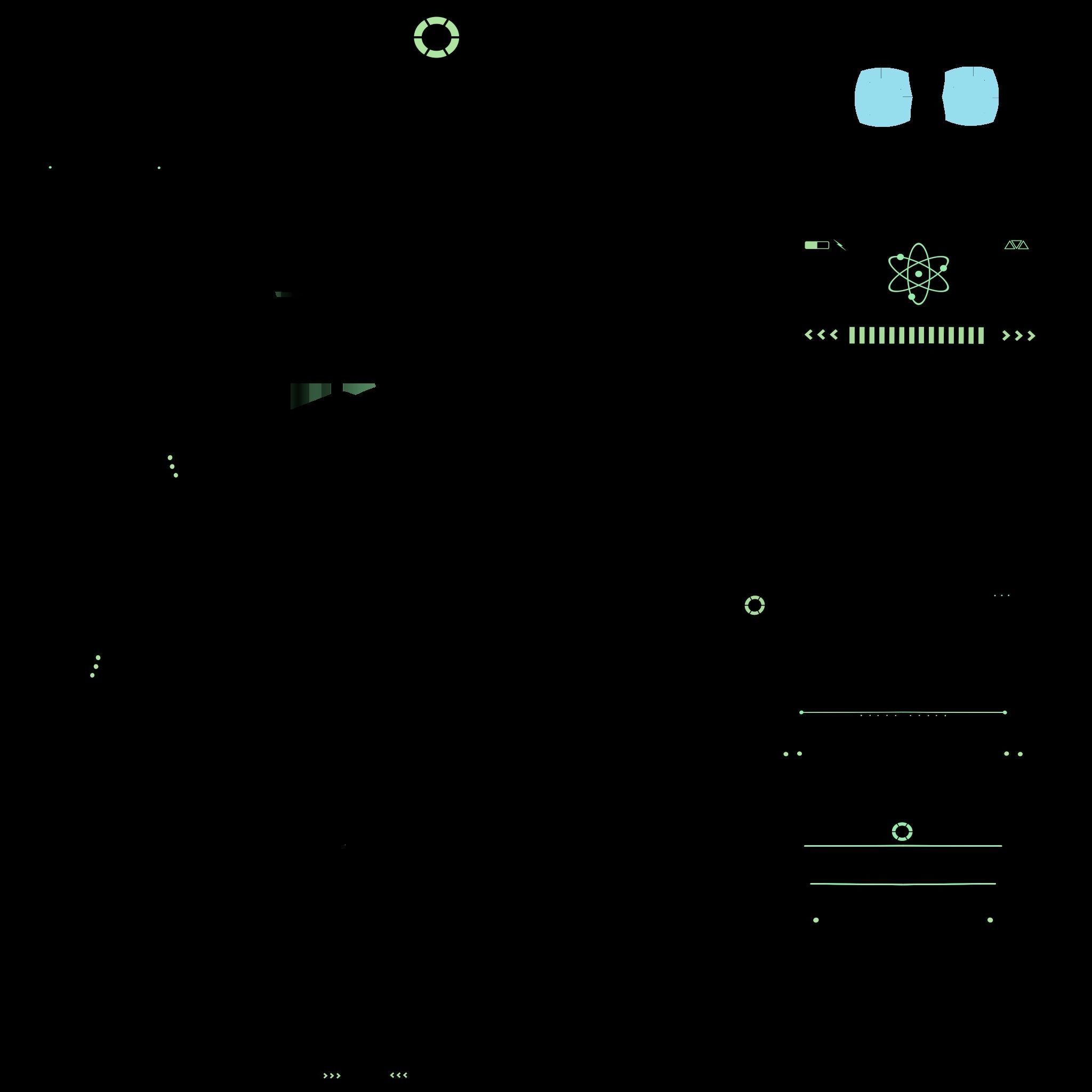 SciFi Backpack 04 Black - Character Fashion Design Low-poly 3D model_16