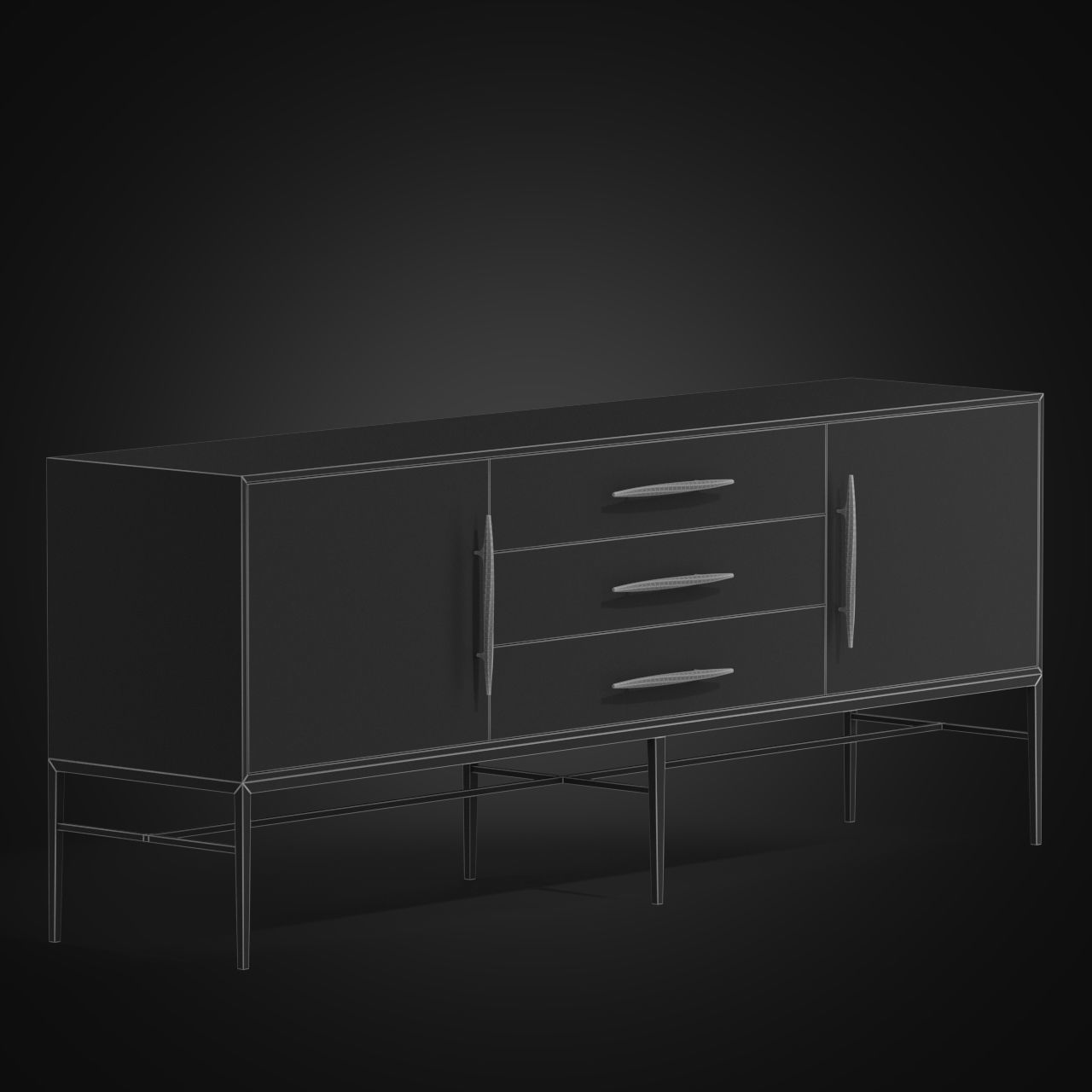 Entertainment Cascade Entertainment Console 3D model_4