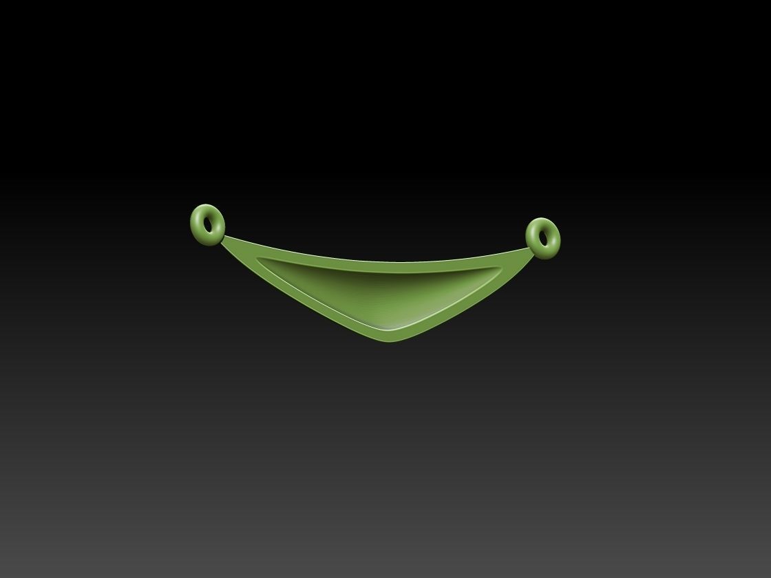 Simple necklace 3D print model_4