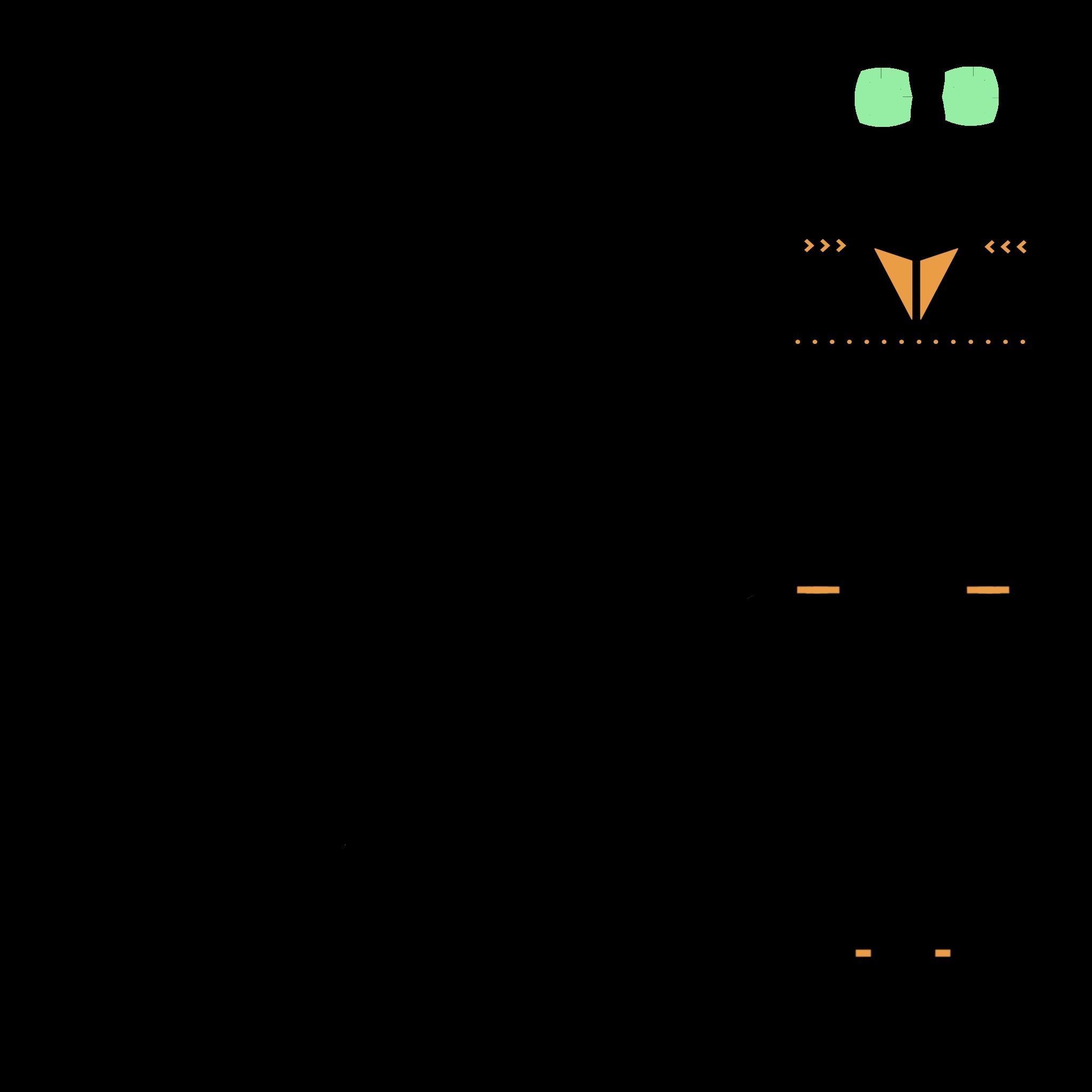 SciFi Backpack 05 Orange - Character Fashion Design Low-poly 3D model_16