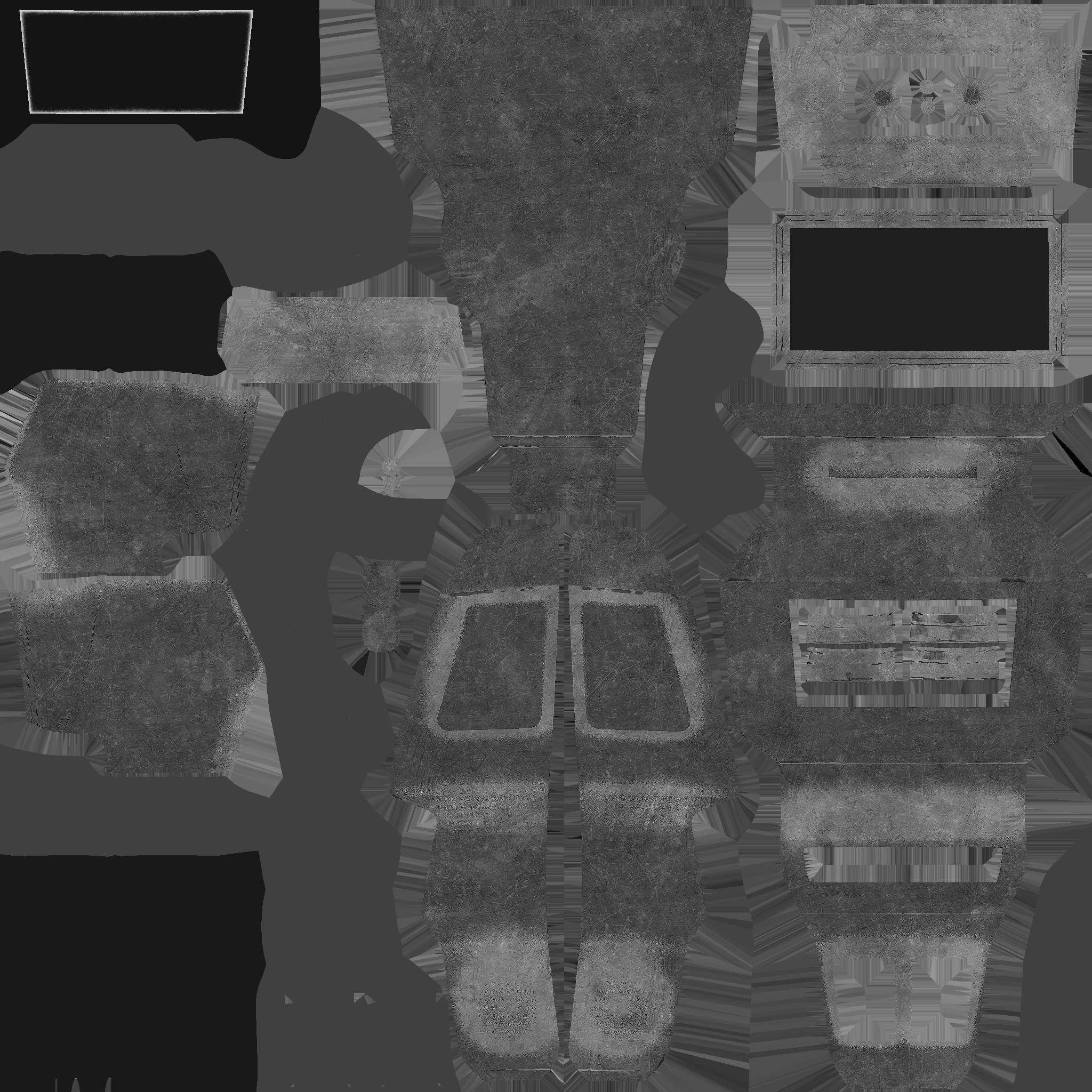 SciFi Backpack 05 Orange - Character Fashion Design Low-poly 3D model_21