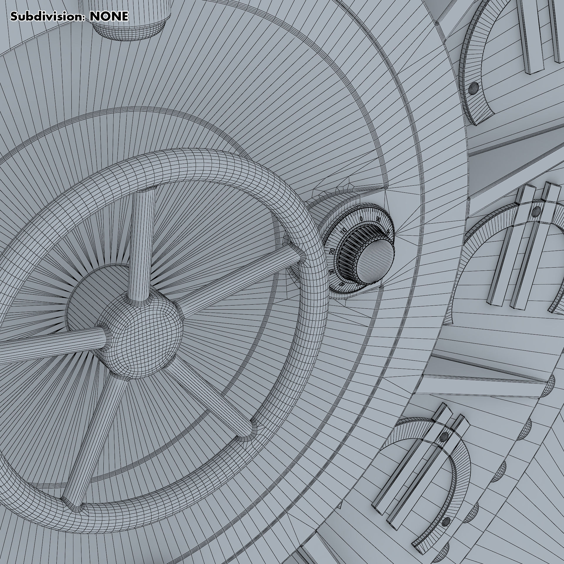 Bank Vault Door v 4 3D model_21