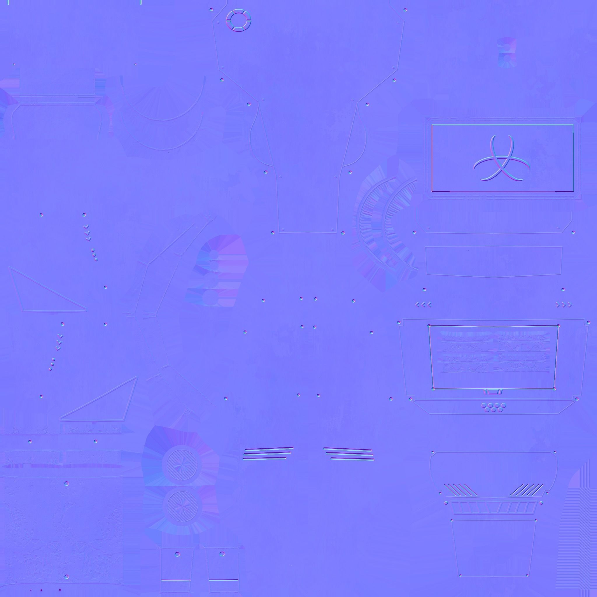 SciFi Backpack 06 Black Bronze - Character Fashion Design Low-poly 3D model_19