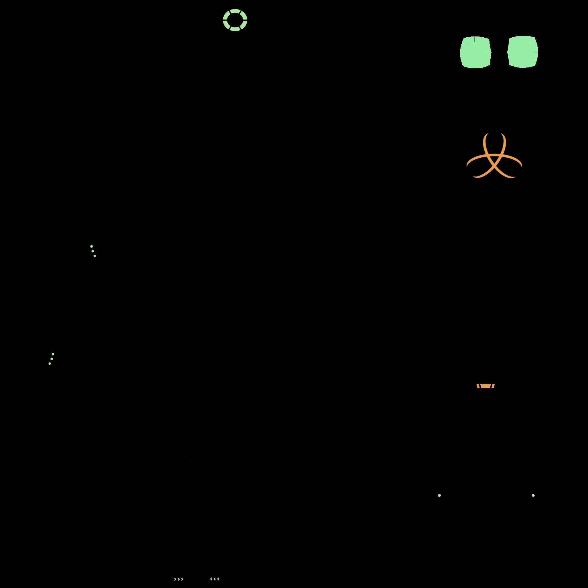 SciFi Backpack 06 Black Bronze - Character Fashion Design Low-poly 3D model_16