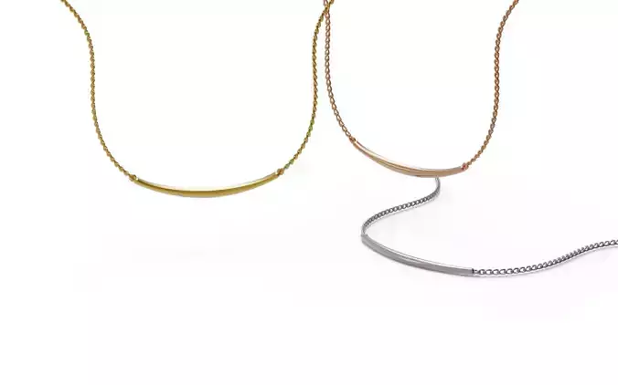 Simple round necklace