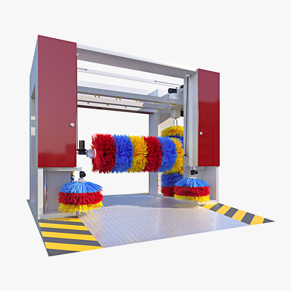 Car Wash 3D model_2