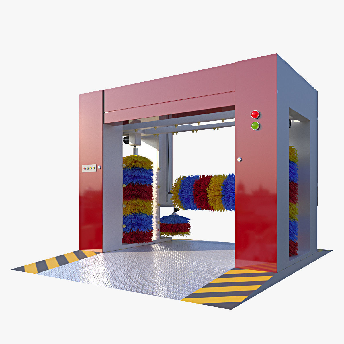 Car Wash 3D model_1