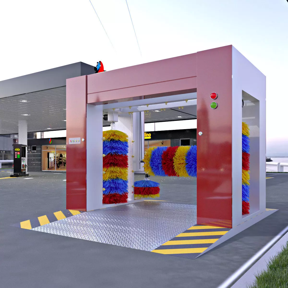 Car Wash 3D model_0