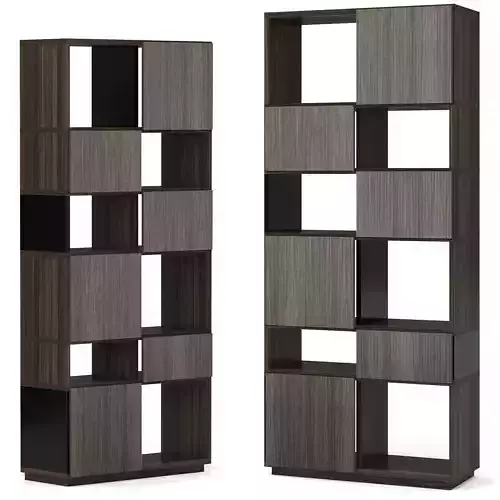 Ogma 5 modern bookcase with squares
