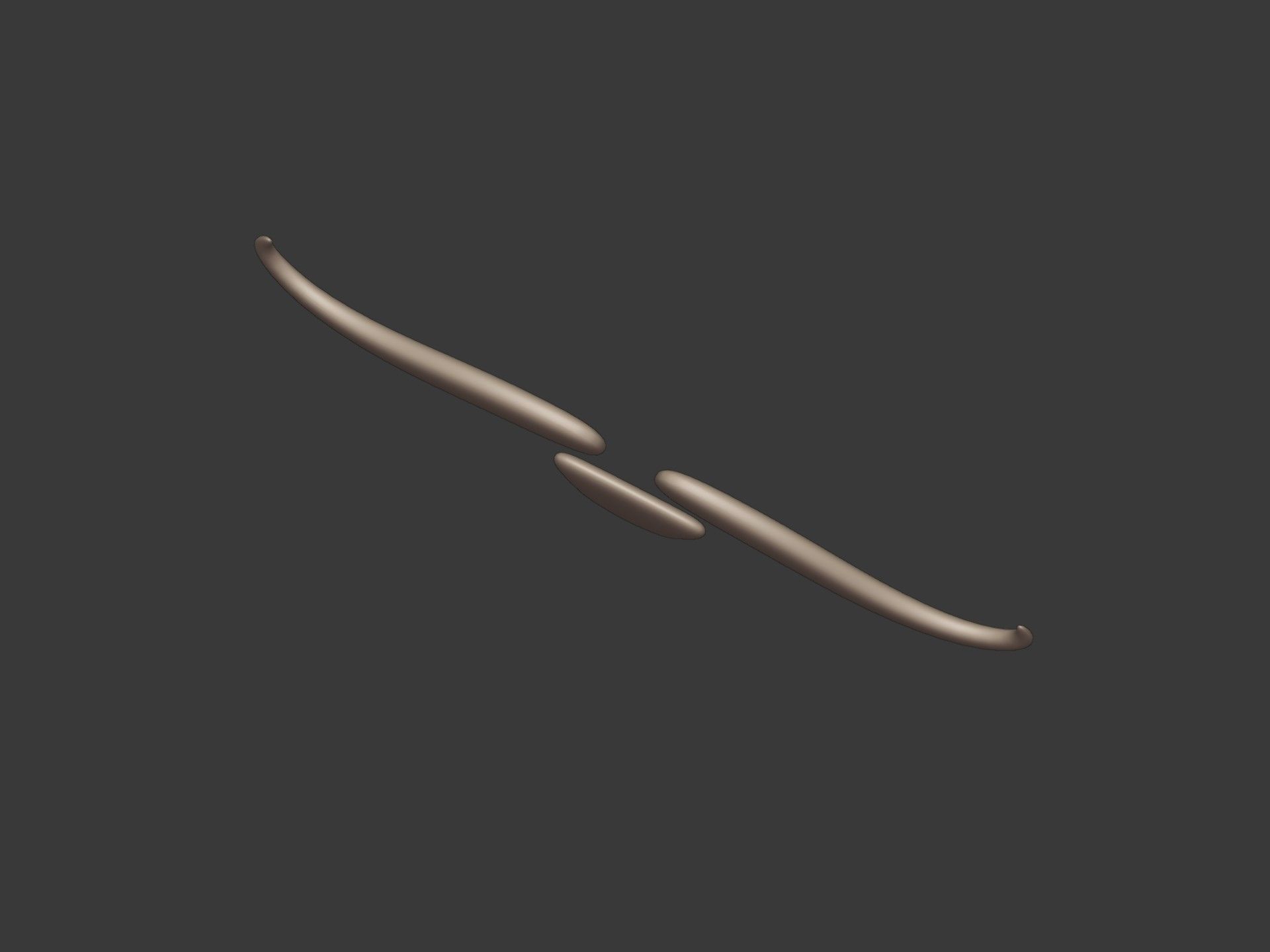 Cartoon Mustaches Pack Low-poly 3D model_13