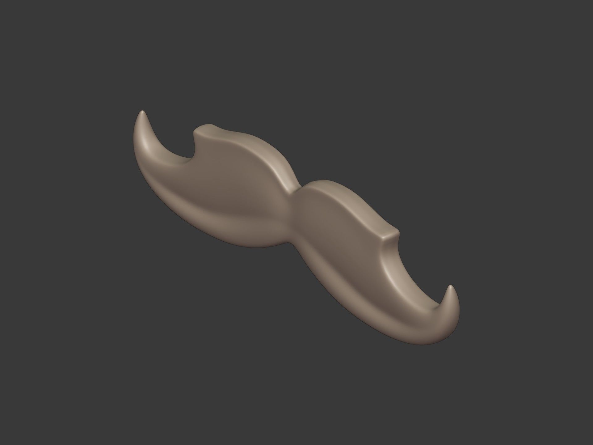 Cartoon Mustaches Pack Low-poly 3D model_17