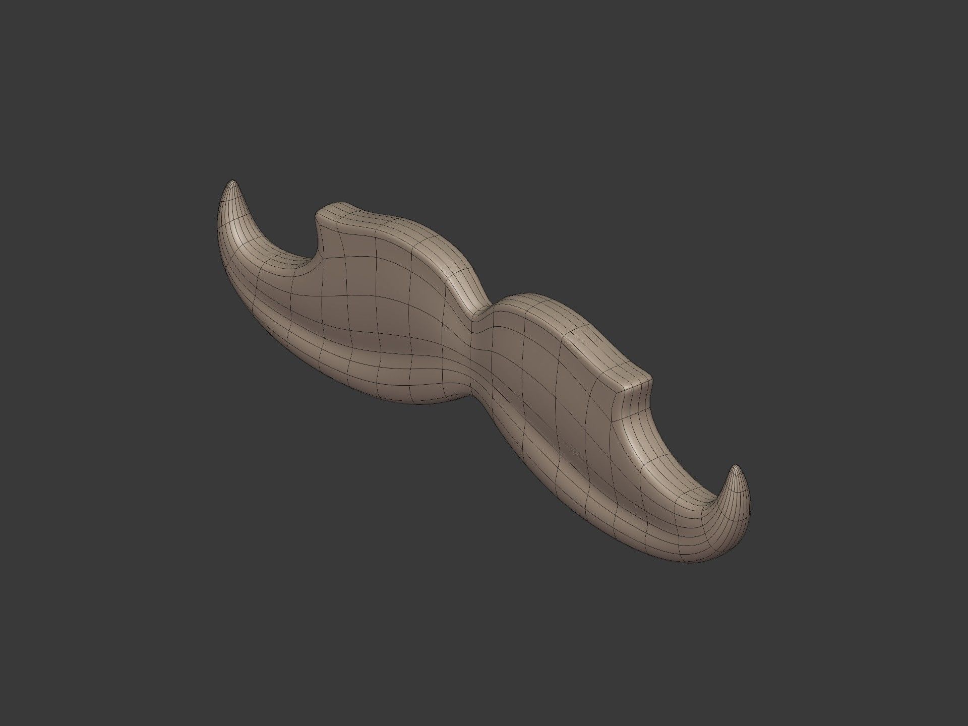 Cartoon Mustaches Pack Low-poly 3D model_18