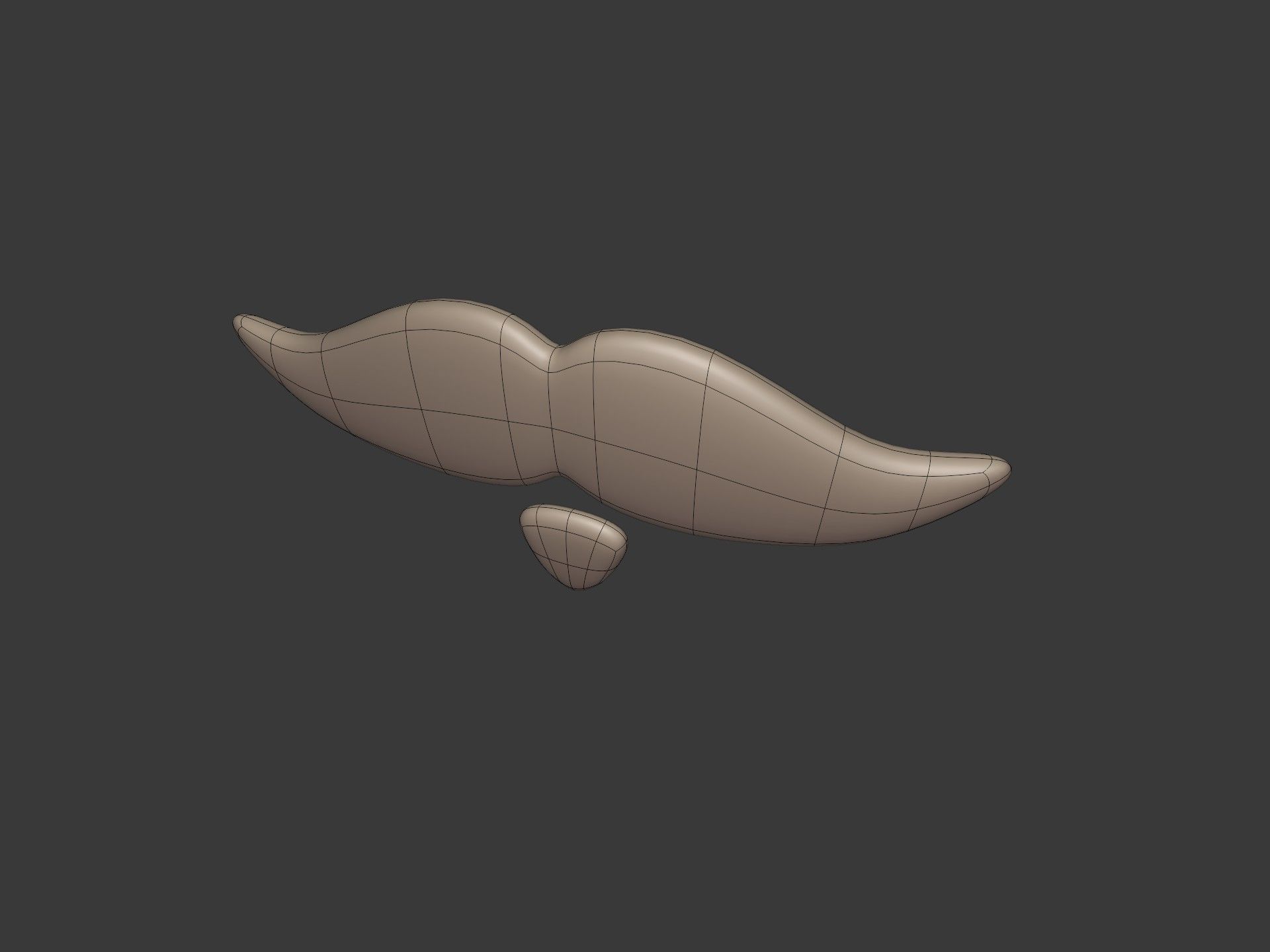 Cartoon Mustaches Pack Low-poly 3D model_15