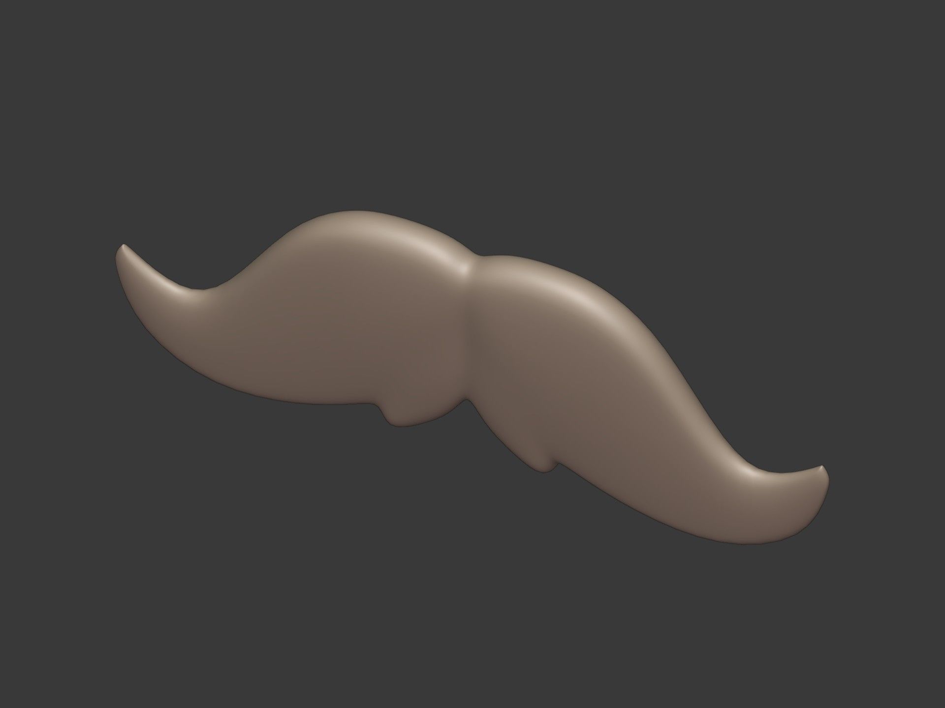 Cartoon Mustaches Pack Low-poly 3D model_26