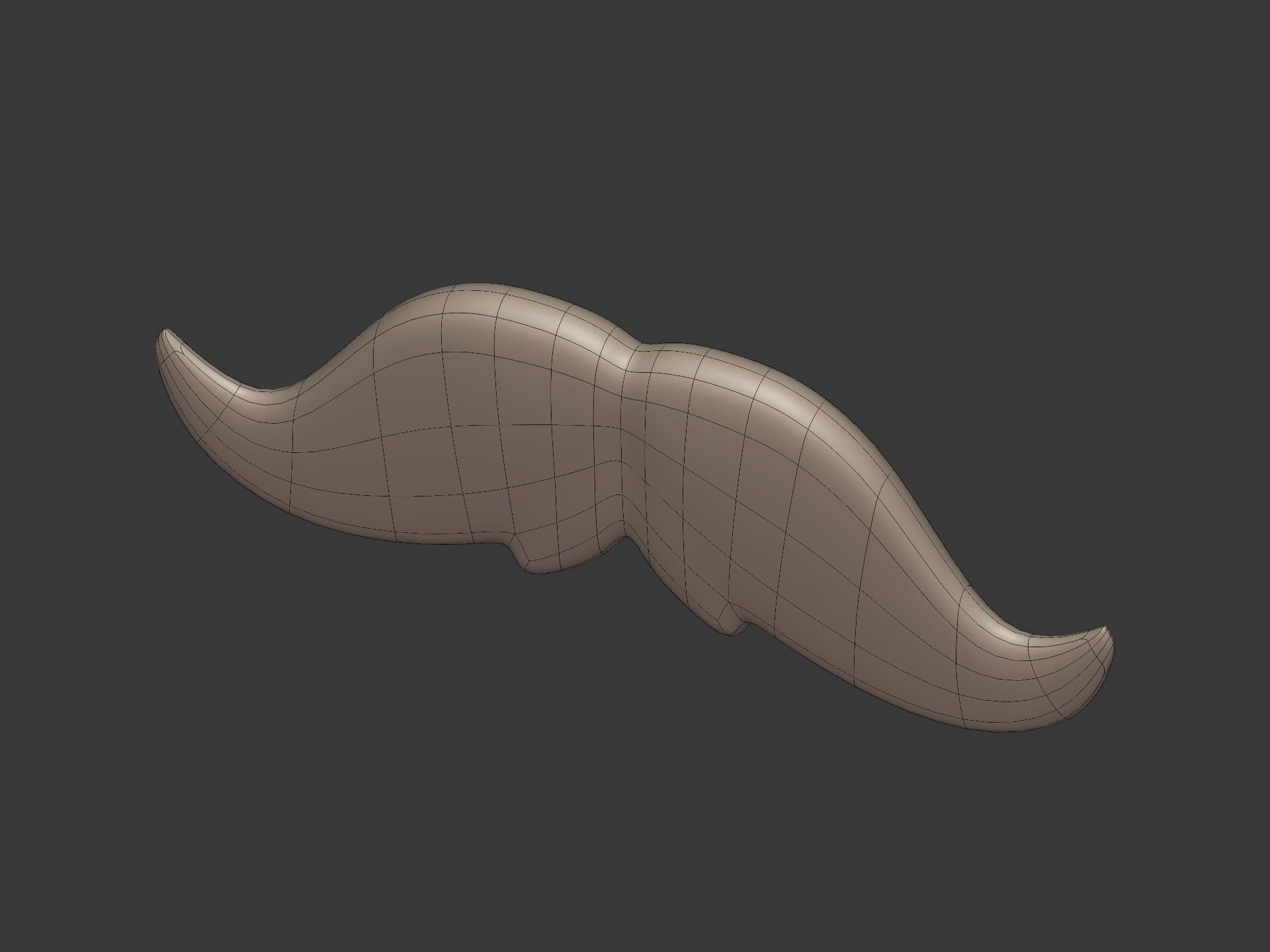 Cartoon Mustaches Pack Low-poly 3D model_27