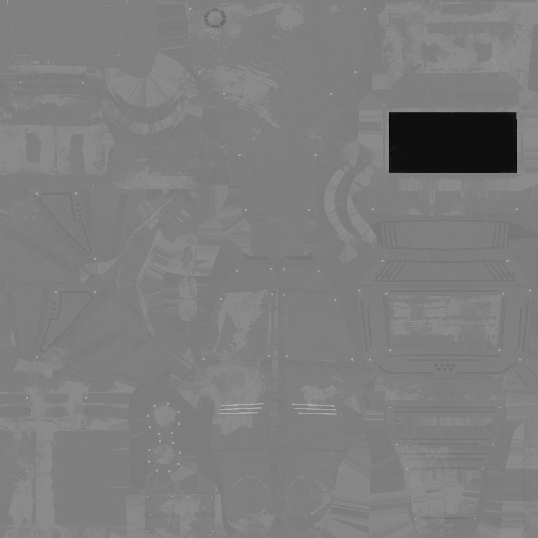 SciFi Backpack 08 Rust Destroyed - Character Fashion Design Low-poly 3D model_17